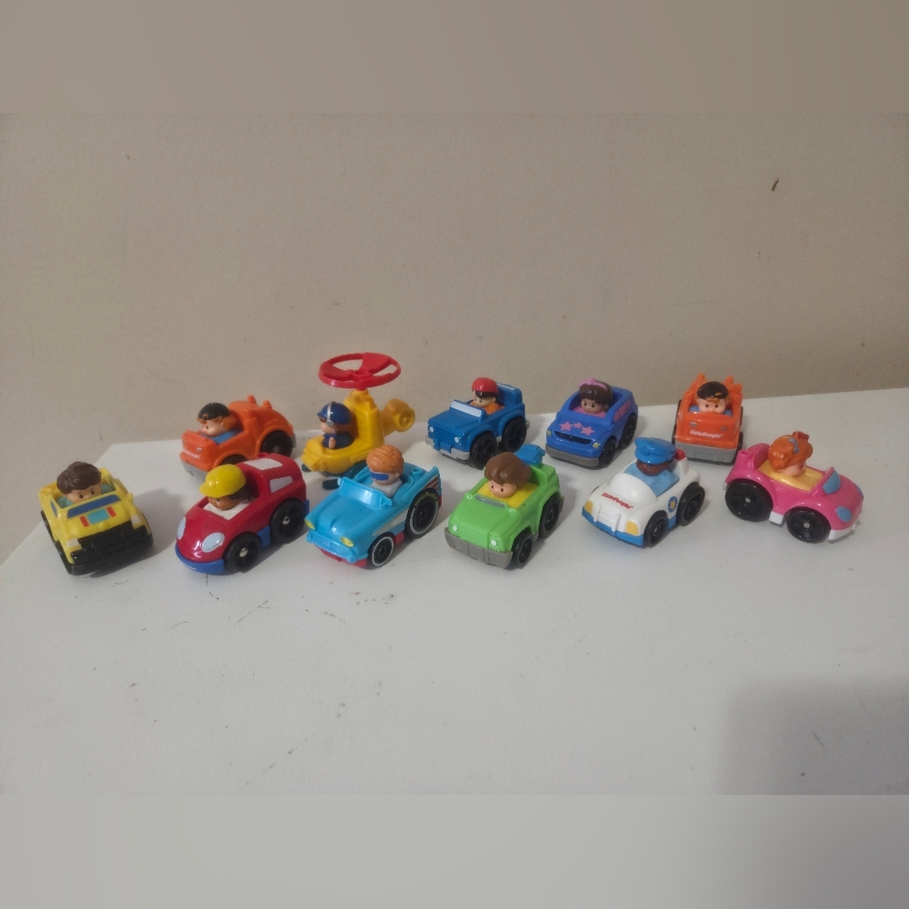 Fisher Price Little People Wheelies single cars Set Of 11